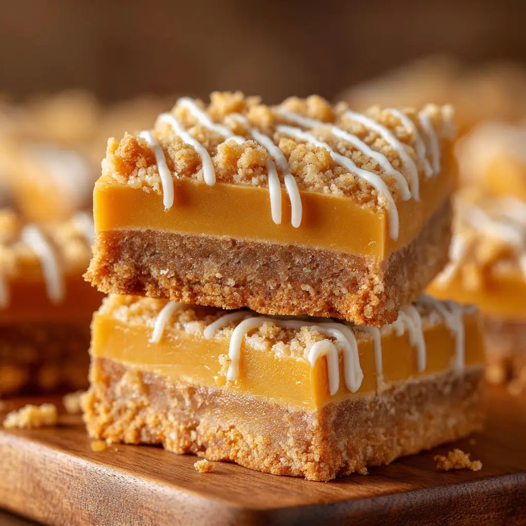 The simple batter for easy butterscotch blondies being mixed in a glass bowl with a spatula.