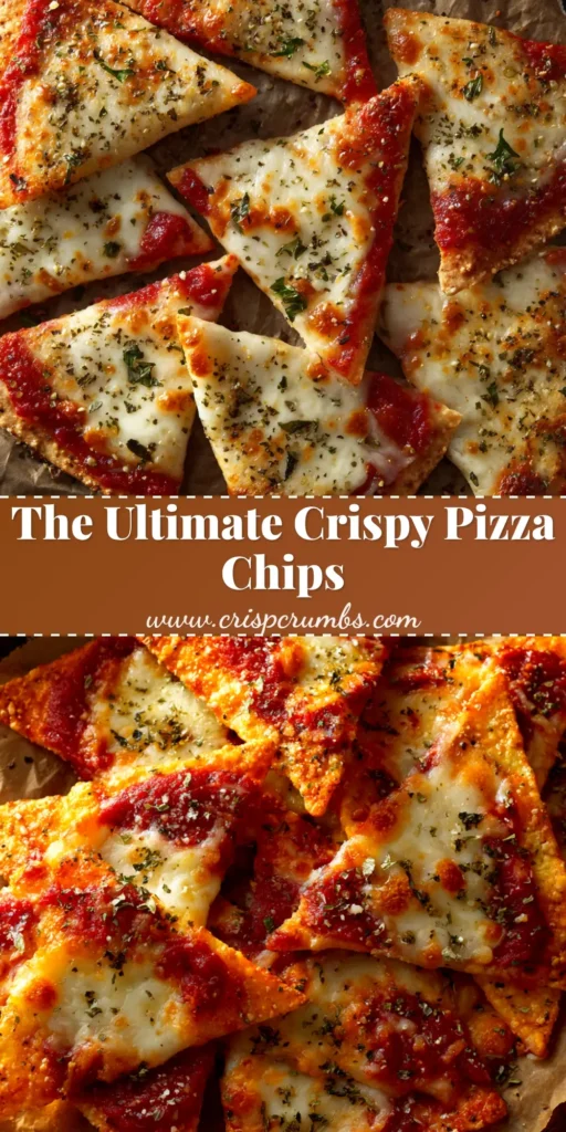 A mouth-watering pile of crispy homemade Pizza Chips made with tortillas, melted mozzarella, and mini pepperoni, ready for dipping.