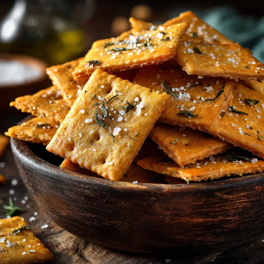 A scattering of homemade keto cheese crackers on a flat surface, emphasizing their thin and crunchy appearance.