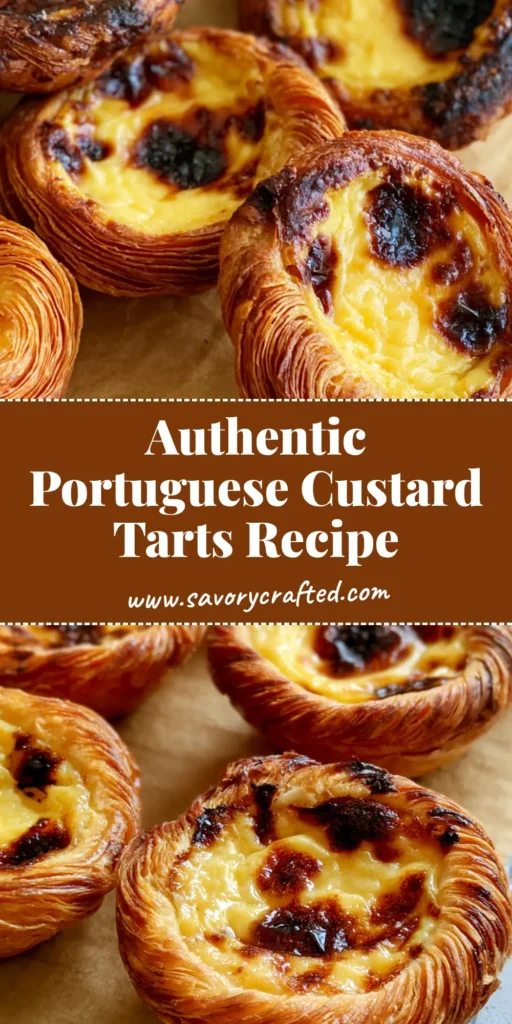 Pastel de Nata Recipe: Authentic Portuguese Custard Tarts 4 A stack of freshly baked Portuguese custard tarts showing the Pastel de Nata Recipe charred spots and flaky crust on a wire rack.
