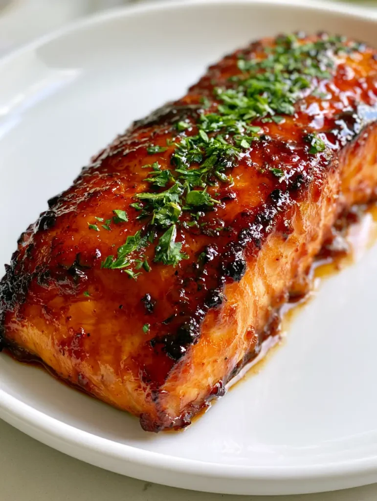 Brown Sugar Glazed Salmon with Caramelized Edges 1 Brown Sugar Glazed Salmon showing perfectly flaky texture and charred, caramelized edges.