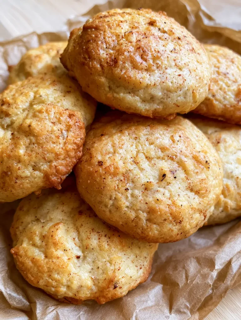 Banana Bread Cookies: The Ultimate Soft-Baked Cinnamon Treat 1 Close up of Banana Bread Cookies on wrinkled brown parchment paper with soft natural lighting.